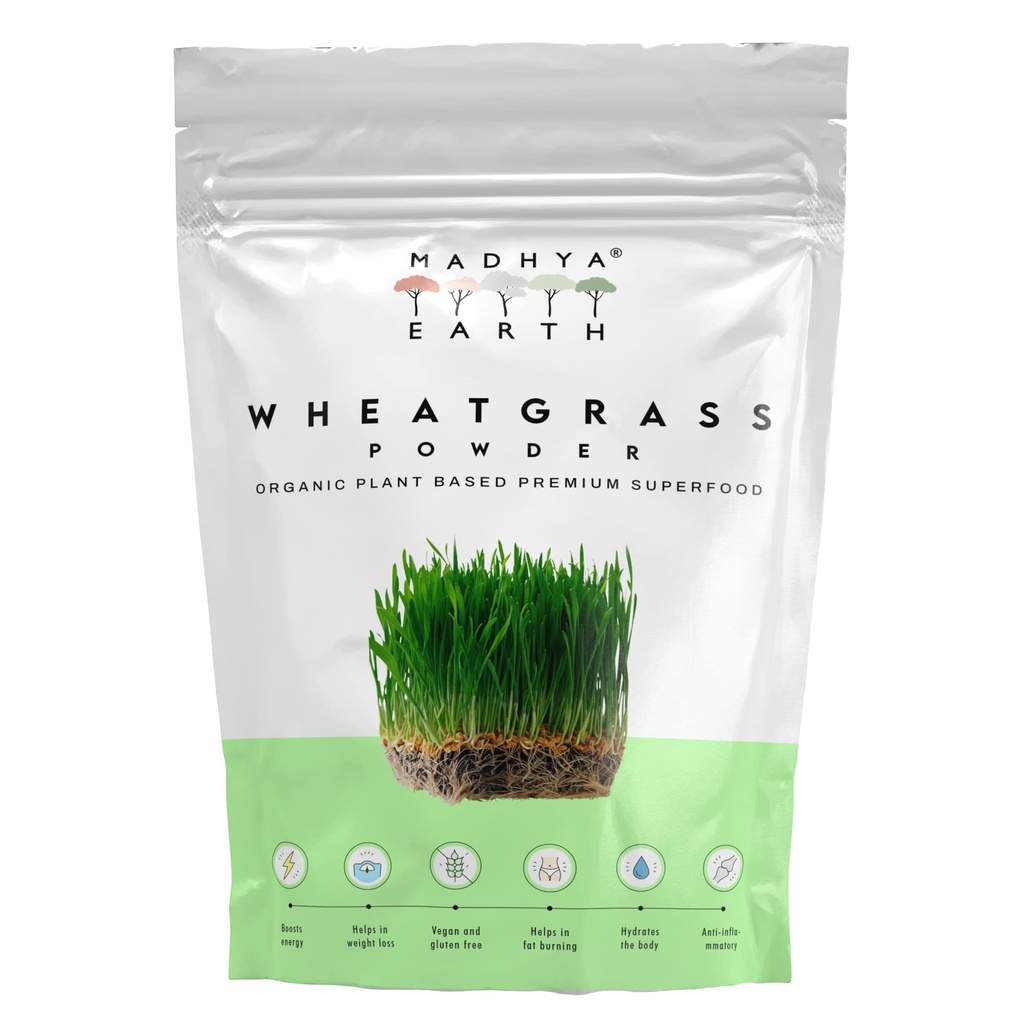 Wheatgrass Powder | 100% Pure & Natural | Energy Booster | Helps in Weight loss | Green Superfood | Ayurvedic | 200gm