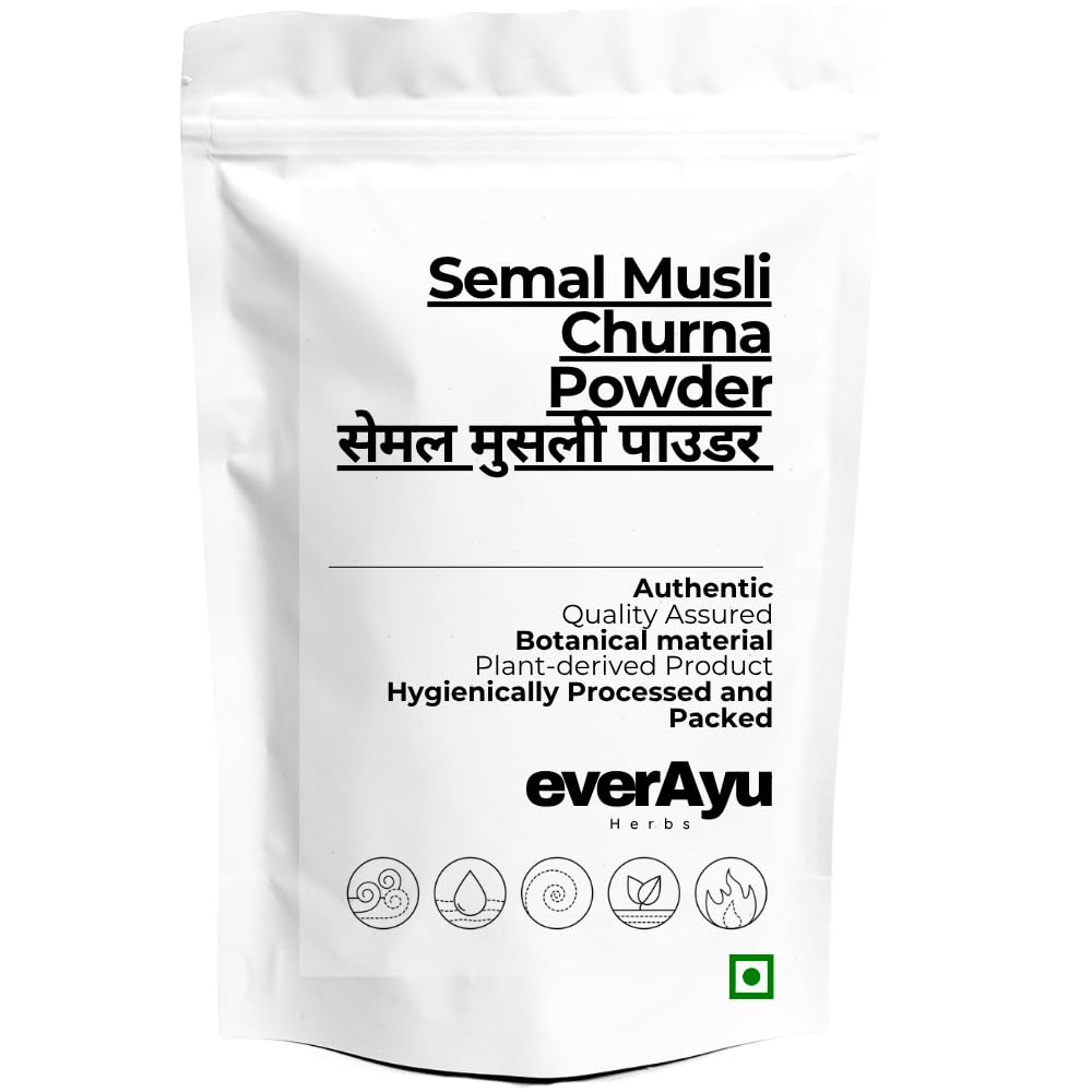 Semal Musli Churna 50gm – Bombax malabaricum Powder | Pure Semal Musli Powder | May Support Vitality & Strength | 50gm