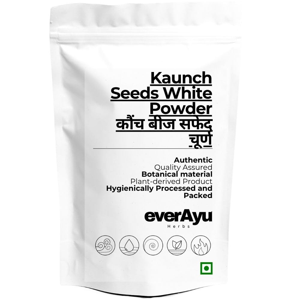 Kaunch Seeds White Powder 50gm | Konch | Mucuna Pruriens | Velvet Bean Seed Powder | 50gm