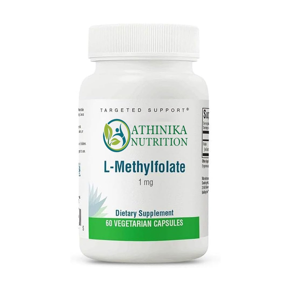 L-5-MTHF, Supports Healthy Methylation, Easily Absorbed Methyl Folate, MTHFR Support, 1,700 mcg DFE, Vegetarian 60 Capsules.