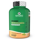 NATURYZ Organic Ashwagandha Highest Strength 1200mg tablets | Supports Stress Relief, Energy, Immunity & Muscle Recovery | Rejuvenate Mind & Body for Men & Women | Non-GMO, Vegan, Gluten-Free | USDA Organic Certified | Pesticides & Chemical Free - 60 Veg Tablets