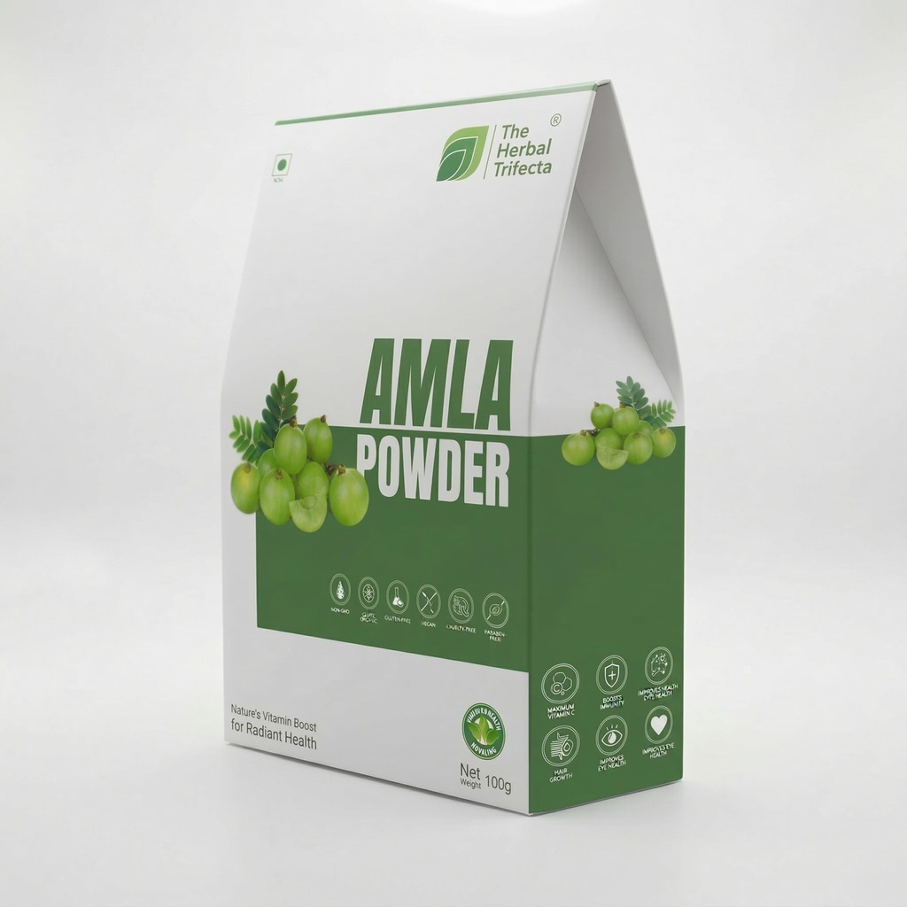 Amla Powder for Hair Growth 100g — Pure Amla Churna for Hair & Skin | Controls Hair Fall, Premature Greying | Vitamin C Rich Ayurvedic Powder for Face Pack, Skin Brightening | Chemical-Free, No Additive