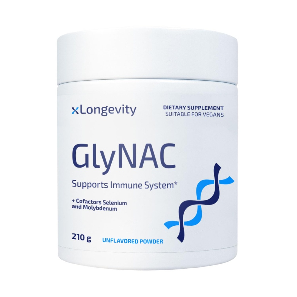 GlyNAC (Glycine + NAC) 210g Powder for Better Sleep, Skin | 7000mg daily Supplement, Men & Women, No flavor, Lab-Tested N-Acetylcysteine, Boosts Glutathione, Immune System Support, Antioxidant, Detox
