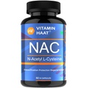 NAC Supplement 600mg | N Acetyl L Cysteine Capsules | Glutathione Precursor | Antioxidant & Respiratory Wellness Support | 60 Capsules by VitaminHaat