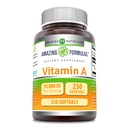 Amazing Formulas Vitamin A 10000 IU Supplement | as Retinyl Palmitate | 3000 Mcg | Softgels | Non-GMO | Gluten Free | Made in USA (1 Pack, 250 Count)