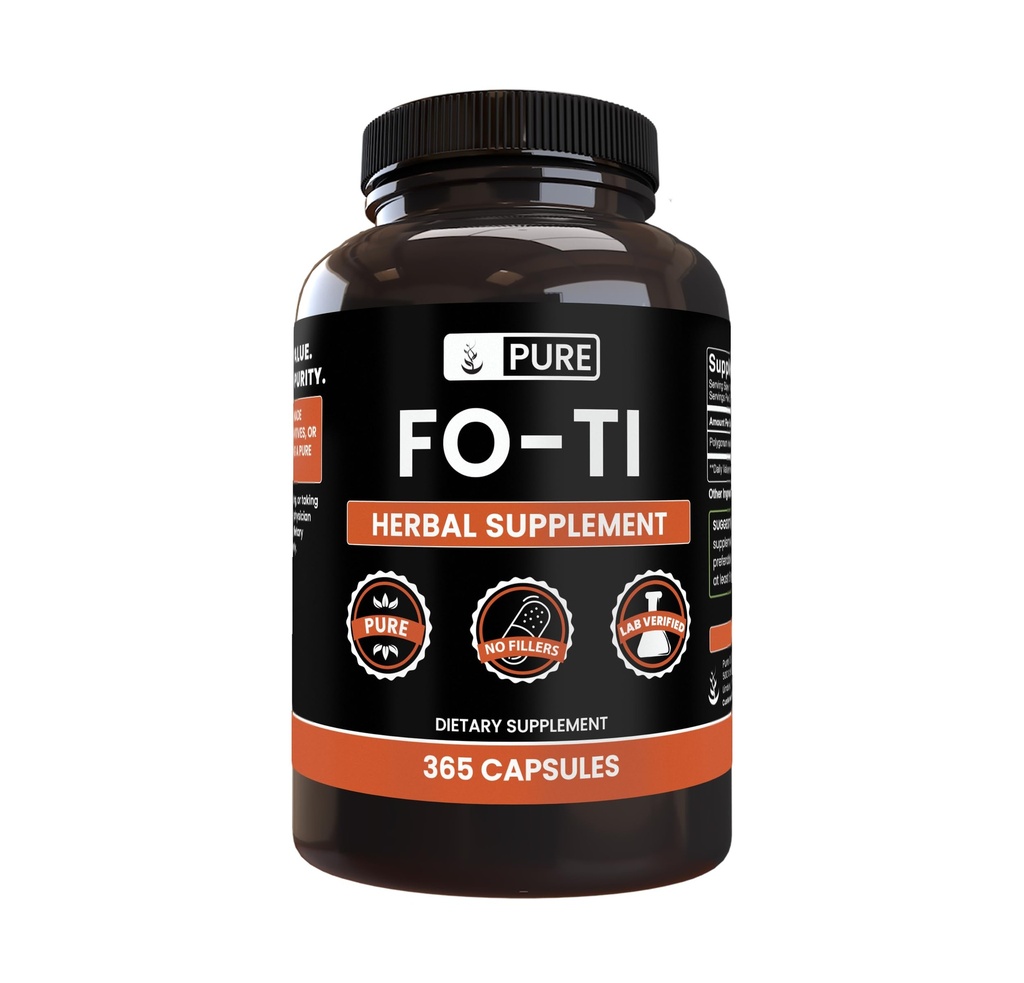 Pure Original Ingredients Fo-Ti (365 Capsules) No Magnesium Or Rice Fillers