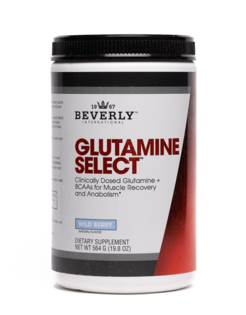 Beverly International Glutamine Select, 60 Servings. Clinically Dosed L-Glutamine and Amino Acid Formula for Lean Muscle and Recovery. Sugar-Free Powder. BCAA’s.