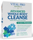 Vital Pro Naturals - Advanced Whole Body Cleanse with Milk Thistle, Magnesium, Cape Aloe, and Herbs for Occasional Constipation and Healthy Elimination, 2-Part 14 Day Kit, 56 Capsules