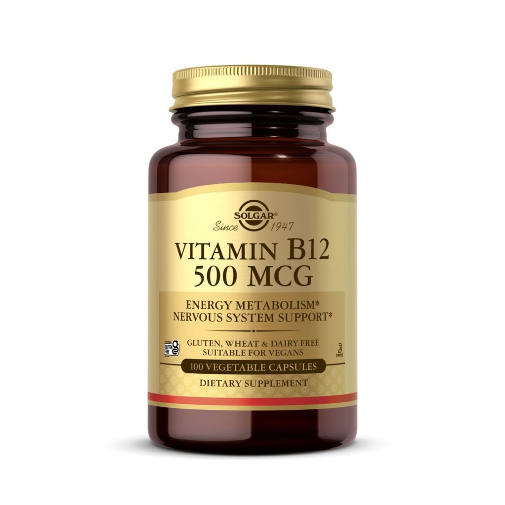 Vitamin B-12 500mcg Solgar 100 Caps