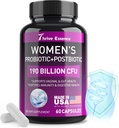 Probiotics for Women 190 Billion CFU - 10 Strains & Postbiotics for Wowen- Immune, Digestive, Gut, Vaginal & Urinary Health, PH Balance- Supports Occasional Constipation, Gas & Bloating, 60 Capsule