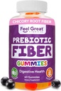 Prebiotic Fiber Gummies by Feel Great Vitamin Co (60 Gummies) | Helps Improve Digestive Health, Restore Natural Gut Flora, and Support Overall Health & Immunity* | Vegetarian & Vegan Friendly Chew