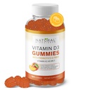 Sugar Free Vitamin D3 K2 Gummies - Vitamin D3 Gummies 5000 IU+K2 MK7 80 mcg, K2 D3 Vitamin Supplement Adults, Vitamin D K2 for Bones, Immune, Heart, Mood, Gluten-Free, Non-GMO, Natural Peach Flavor