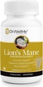 Organic Lion's Mane Mushroom Capsules 500mg – 90 Veggie Capsules, 3-Month Supply – Cognitive, Nerve & Immune Health – Kosher & Halal Certified, Free from Gluten & GMOs