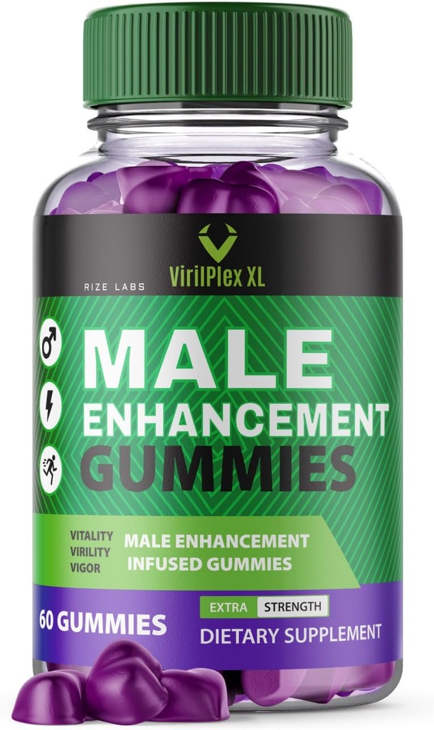 VirilPlex XL Male Performance Gummies, Premium Formula for Health and Wellbeing, VirilPlex XL for Men Gummys to Deliver Peak Performance Benefits, VirilPlexXL Gomitas (60 Gummies)
