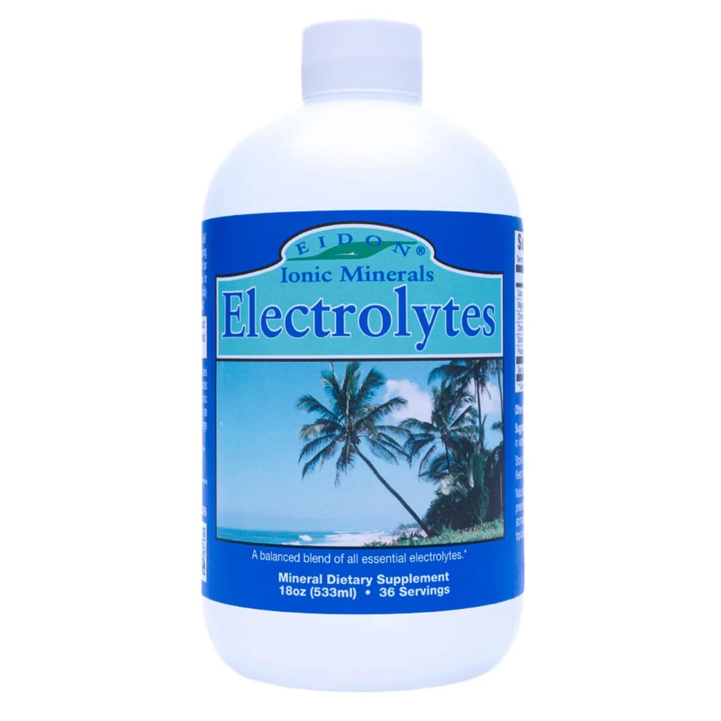 Eidon Liquid Electrolytes - Liquid Electrolyte Drops, Ionic Mineral Supplement to Add to Water, Balances Electrolyte Equilibrium, Sugar Free Unsweetened Hydration Enhancer for Men & Women - 18 oz