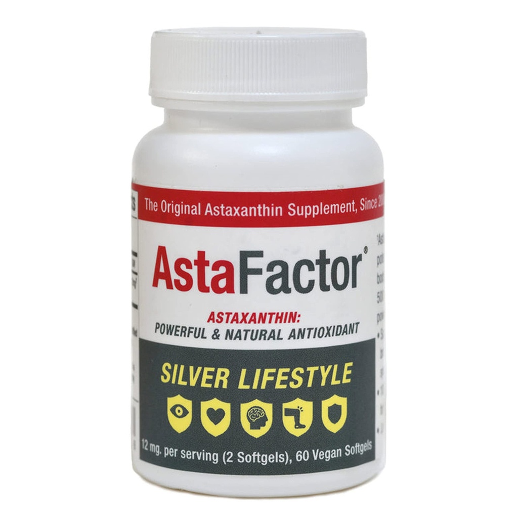 Silver Lifestyle Astaxanthin Supplement 60 Softgels