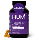 HUM Turn Back Time Turmeric Supplement for Youthful Looking Skin Support with Green Tea Extract, Lutein & Polyphenols, Skin Care Aging & Collagen Support Capsules for Even Tone, 60 Vegan Capsules