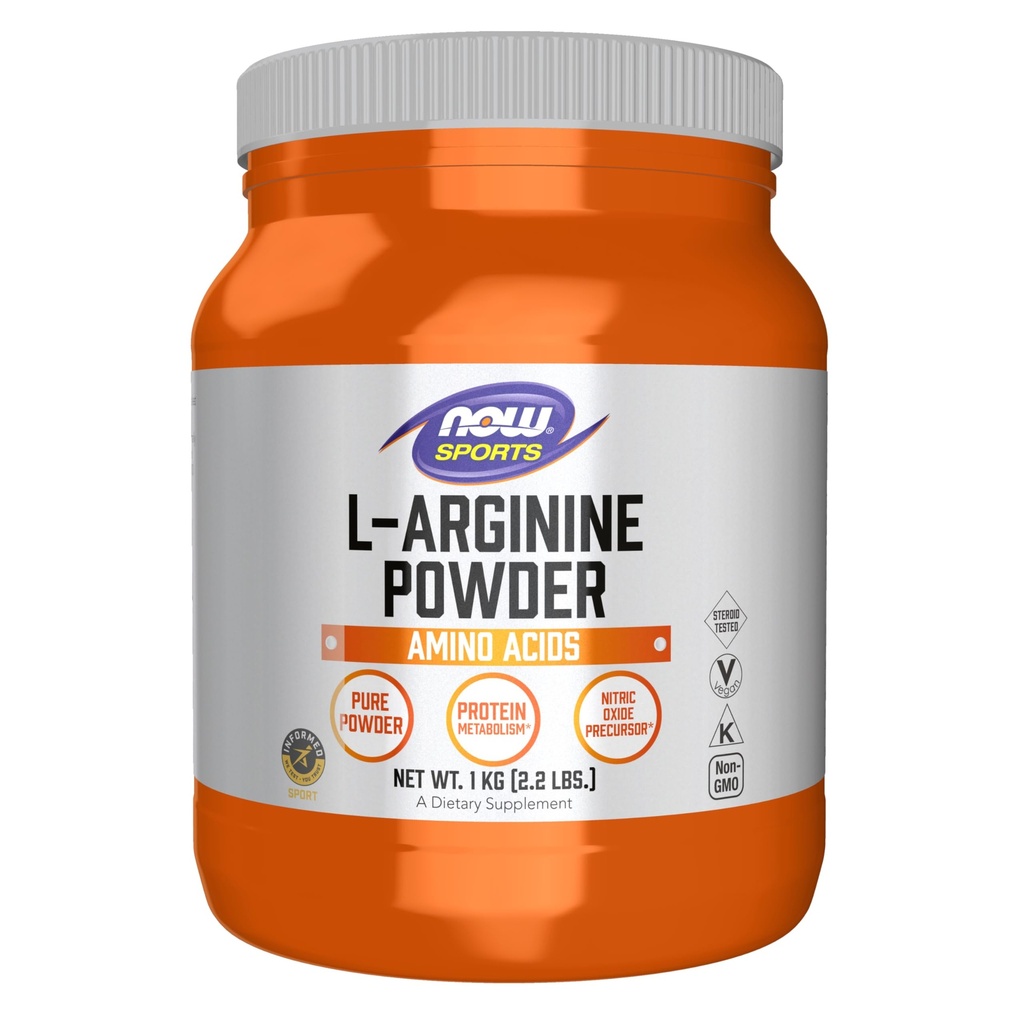 NOW Foods Sports Nutrition, L-Arginine Powder, Nitric Oxide Precursor, Amino Acids, 2.2-Pound