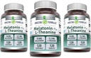 Amazing Formulas Melatonin 10 Mg Plus L-Theanine 5.5 Mg Supplement | 120 Tablets | Non-GMO | Gluten Free | Made in USA | Pack of 3