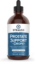 Strauss Naturals Prostate Support Drops – Prostate Health Supplements for Men with Saw Palmetto for Urinary Tract Support, Gluten-Free, Soy-Free, and Non-GMO, 7.6 fl oz