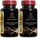 Water Away Complex - Immune System Booster, Kidney Support, Water Pills Caffeine Free, Natural Fluid Pills for Water Retention, Natural Water Away Pills Maximum Strength - 2 Bottles