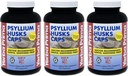 Yerba Prima Psyllium Husks Caps - 180 caps (Pack of 3) - Natural Fiber Supplement - Colon Cleansing - Non-GMO Gluten Free