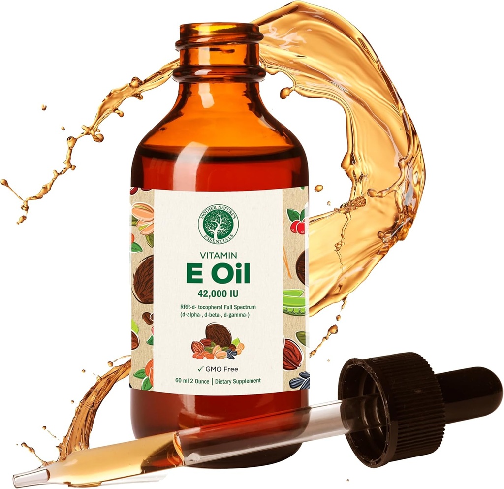 Mother Nature's Essentials Vitamin E Supplement 42,000IU, 2 oz