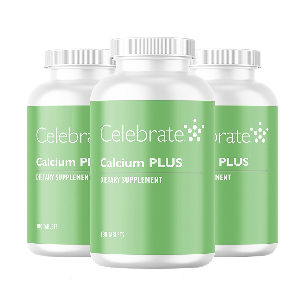 Celebrate Vitamins Calcium Plus – 600mg Calcium Citrate, 600 IU Vitamin D3 & 50mg Magnesium for Post Bariatric Surgery - Gluten-Free & Sugar-Free - 540 Non-Chewable Tablets