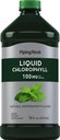 Piping Rock Liquid Chlorophyll 100mg | 16 oz | Mint Flavor | for Women & Men | Vegan, Non-GMO, and Gluten Free Formula