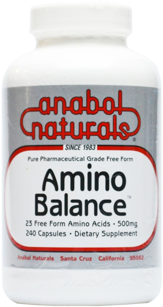 Amino Balance 240 caps, Amino Energy Supplement, Complete 23 Freeform Amino Blend Formula with BCAA’s, 9 Essential Amino Acids EAA’s for Sports Nutrition, Post Workout Muscle Recovery
