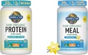 Garden of Life Organic Vegan Unflavored Protein Powder 22g Complete Plant Based Raw Protein & Vegan Protein Powder - Raw Organic Meal Replacement Shakes - Vanilla - Pea Protein