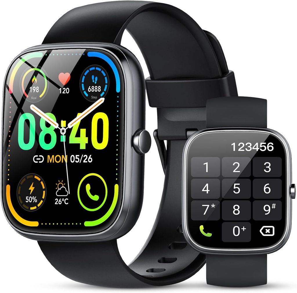 Smart Watch for Men Women (Answer/Make Calls), 1.91" HD Smartwatch with Heart Rate Monitor Sleep Monitor, IP68 Waterproof, 115+ Sports Activity Trackers with Pedometer, Fitness Watch for Android/iOS