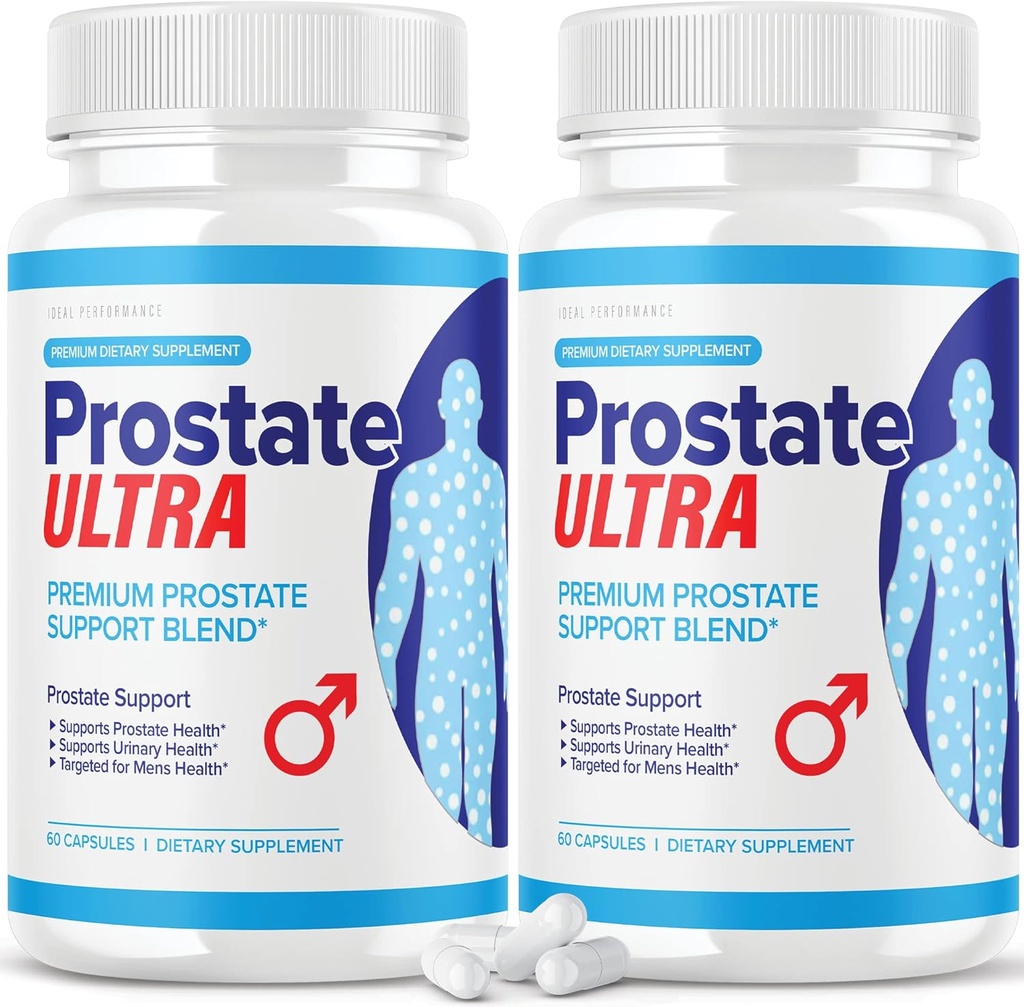 (2 Pack) Prostate Ultra Supplements for Men Prostate Health Formula (120 Capsules)