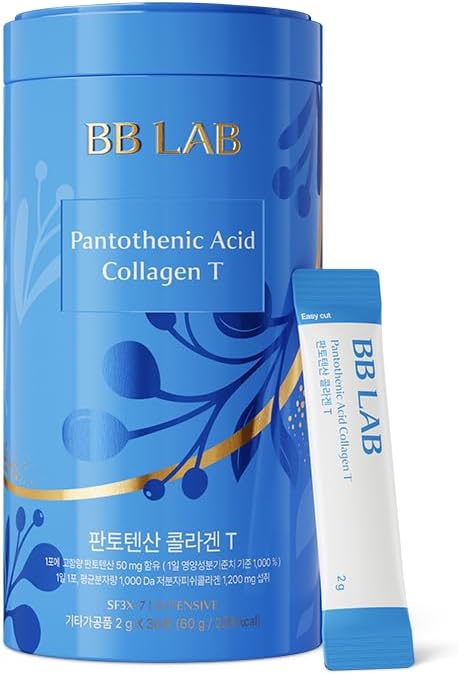 BB LAB Powder Collagen, SF3X-7 Intensive Series, Made in Korea, 30 Sticks (Pantothenic Acid Collagen T), Blue