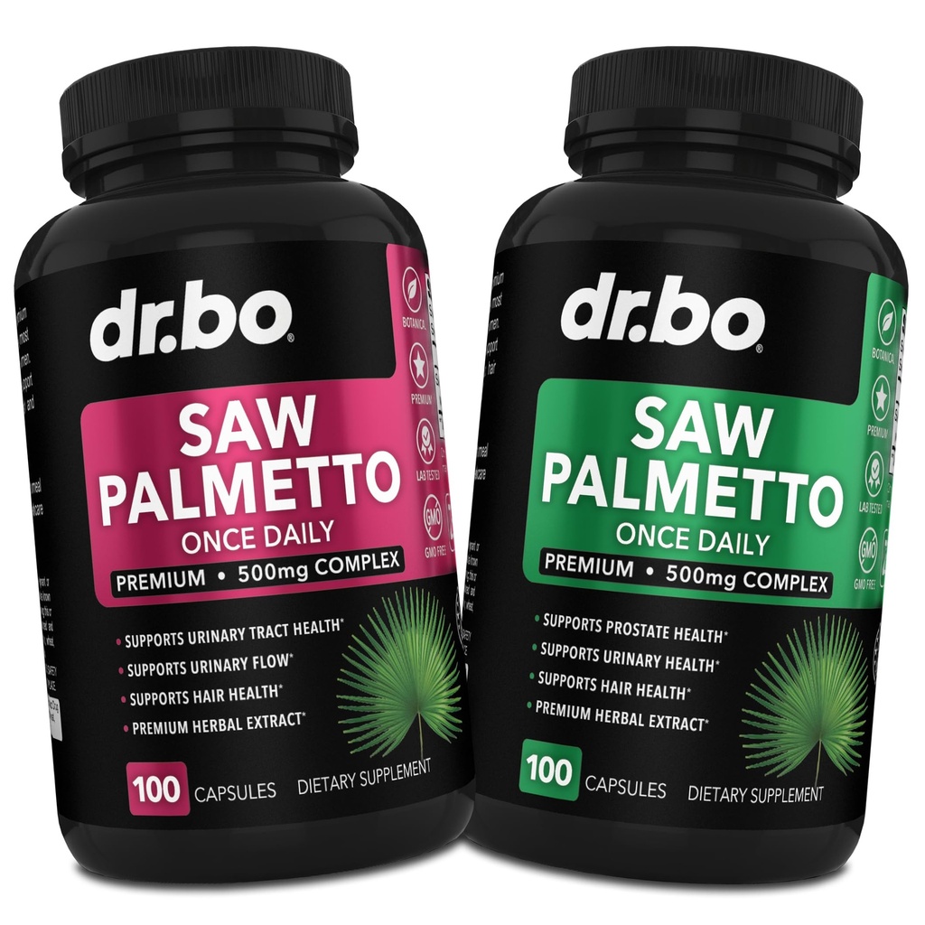 Saw Palmetto for Women Hair Loss for Women & Men - DHT Blocker for Men Hair Growth Plus Bladder Supplements - Pure Saw Palmetto Prostate Health Supplement Capsules Support Urination Pills
