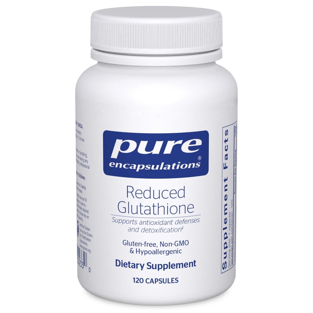Pure Encapsulations Reduced Glutathione | Hypoallergenic Antioxidant Supplement to Support Liver and Cell Health* | 120 Capsules