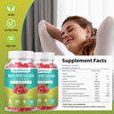 1 Pack Magnesium Glycinate Gummies for Adults & Kids, Best Magnesium Supplement Gummy for Sleep, Stress & Muscle Relief & Nerve Health, 60 Counts Calm Gummies