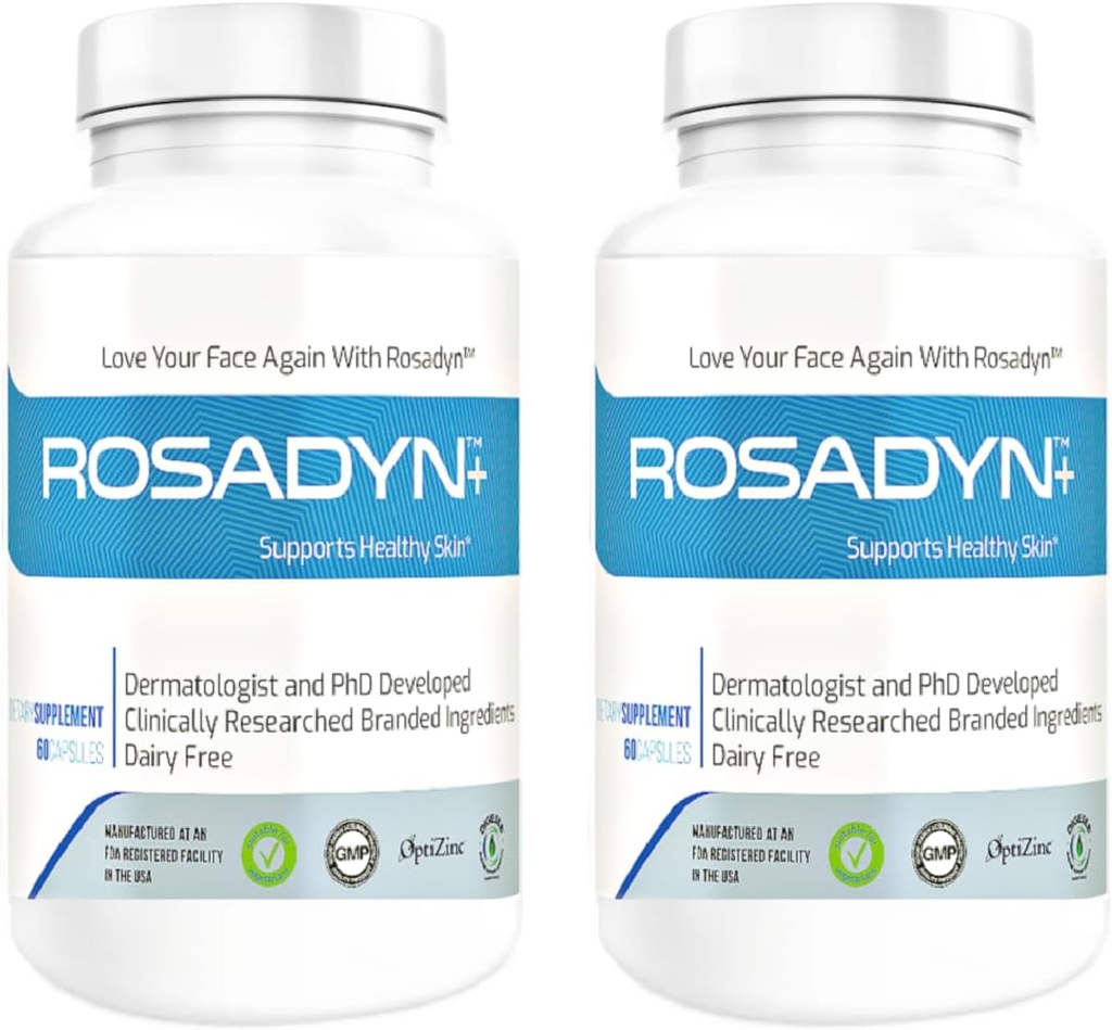 Rosacea Skin Care Supplement for Redness of Face, Eye and Nose | Targets The Root Cause of Symptoms