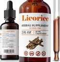 FabLab Licorice Root Extract - Herbal Immune Support- Glycyrrhiza Glabra Supplement for Digestion Restore Respiratory Health Fatigue -Non-GMO (Licorice 2 Fl Oz)