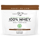 Muscle Feast 100% Grass Fed Whey Protein Powder, All Natural Hormone Free Paure Raised Whey Protein Powder for Women & Men- Whey Concentrate, Isolate & Hydrolyzed Protein Powder Blend - Chocolate, 2lb