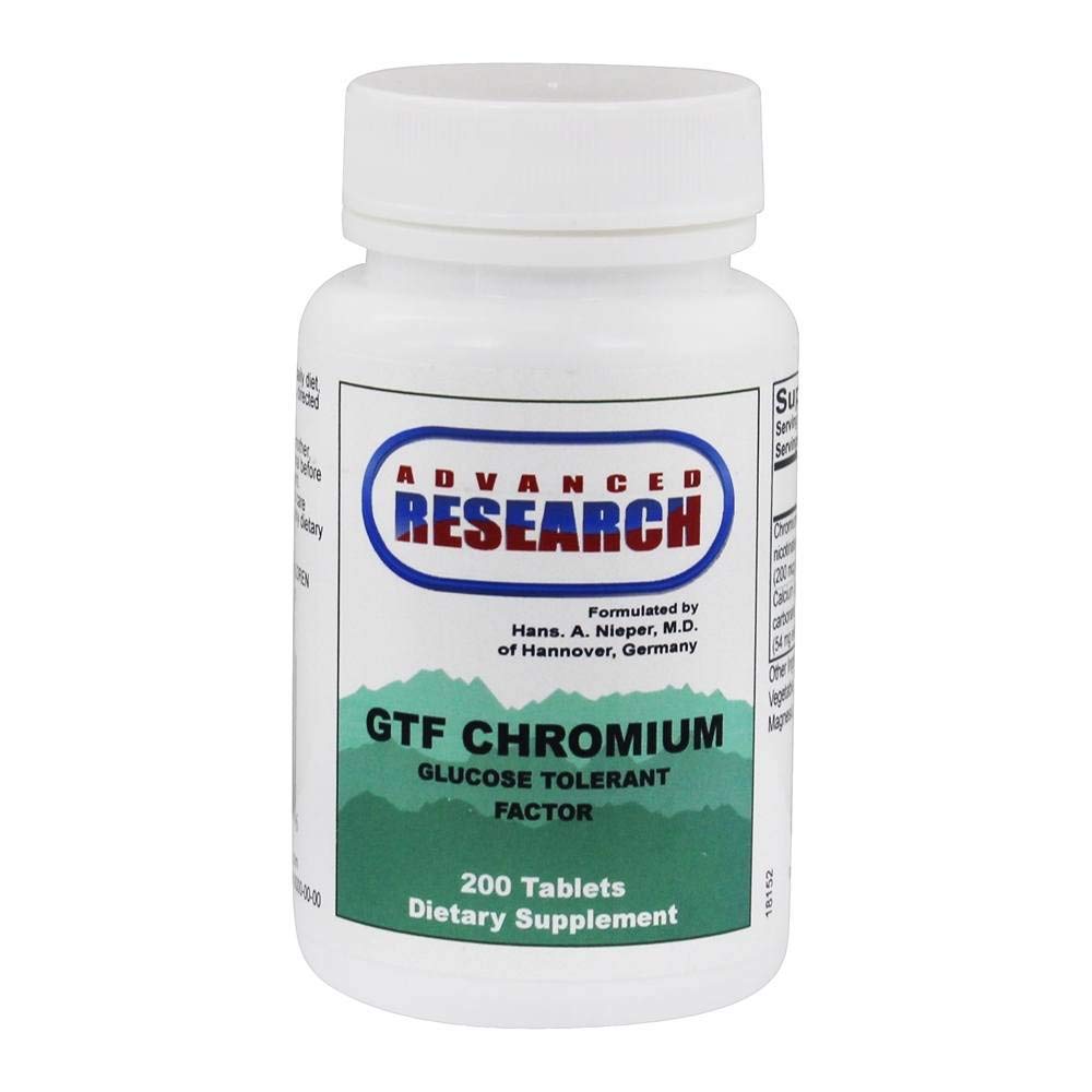 Advanced Research/Nutrient Carriers Gtf Chromium - Glucose Tolerant Factor 200 Tabs