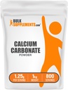 BulkSupplements.com Calcium Carbonate Powder - Calcium Carbonate Food Grade, High Absorption - Gluten Free, 1.25g per Serving, 1kg (2.2 lbs) (Pack of 1)