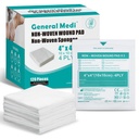 General Medi Sterile Gauze Sponges, 4" x 4" Non-Woven Wound Pads - Individually Wrapped Highly Absorbent Sponges Pads for Cushioning Minor Wounds, Cuts & Burns Wound Care (60 Packs, 120 Pieces Total)