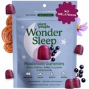 Plant People WonderSleep Mushroom Gummies Supplement for Sleep, No Melatonin with Reishi Super Mushrooms, Wild Elderberry Flavor, Sugar-Free (60 Count)