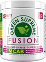 SAN Nutrition’s Green Supreme Fusion Blend Antioxidant: Super Greens Smoothie Mix with Spirulina, Chlorella, Adaptogenic Mushrooms, 30 Servings