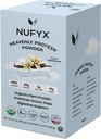 NUFYX® • Heavenly Protein® Powder • World’s Finest 100% Organic American Grown Peas • Vegan • Gluten Free • Low Carb (Creamy Vanilla, Box of 10 Packets)
