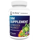 Dr. Berg DIM Supplement Estrogen Balance - Original Estrogen Supplement for Women with Diindolylmethane & Black Pepper for Enhanced Absorption & Menopause Support* - 60 Capsules