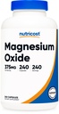 Nutricost Magnesium Oxide 375mg, 240 Capsules - 210mg of Magnesium, Non-GMO, Gluten Free