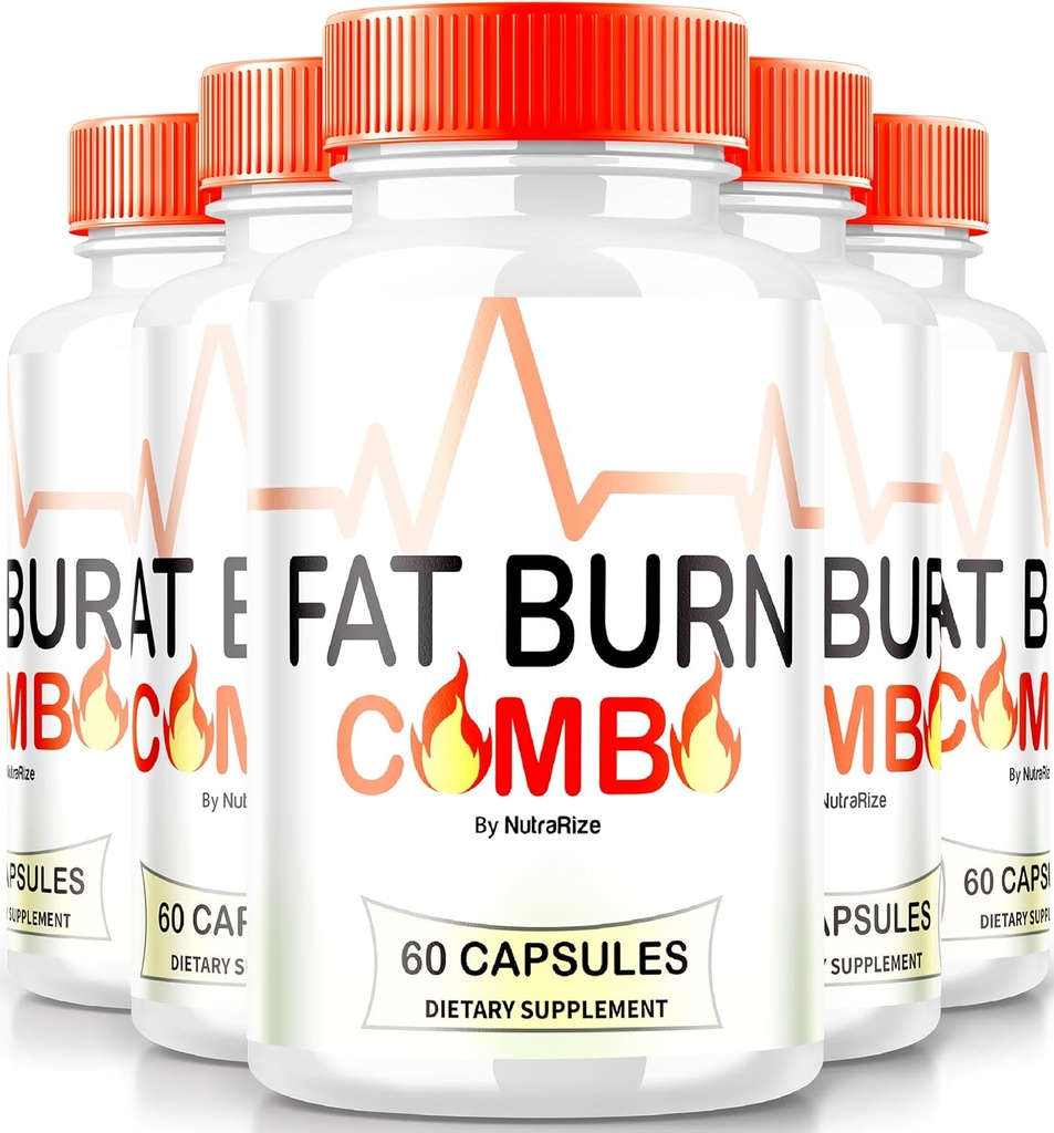 (5 Pack) Fat Burn Combo Capsules, FatBurn Combo Keto Formula, All Natural Weight Loss Supplement to Achieve Healthy-Looking Body, Keto Fitness Pills, Official Reviews (300 Capsules)