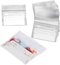 Deke Home - 100 Pack Clear Resealable Pill Bags (4x2.75 in), Travel Medicine Pouches with Write-On Label, BPA-Free Disposable Pill Organizer for Medications, Vitamins & Supplements